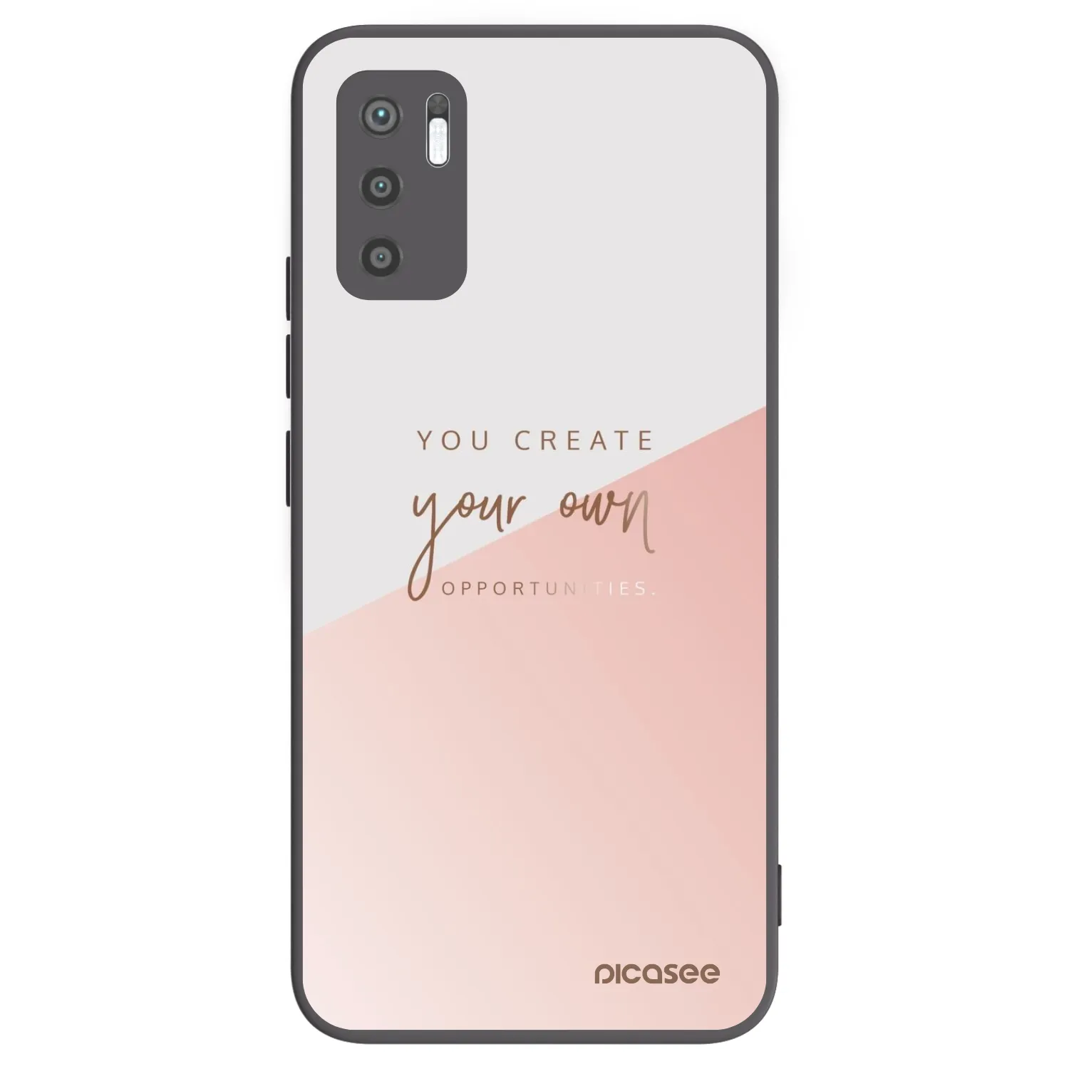 Picasee silikonový černý obal pro Xiaomi Redmi Note 10 5G - Vytvoř si svou vlastní příležitost