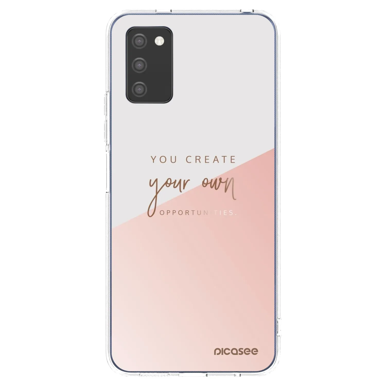 Picasee silikonový průhledný obal pro Samsung Galaxy A02s A025G - Vytvoř si svou vlastní příležitost