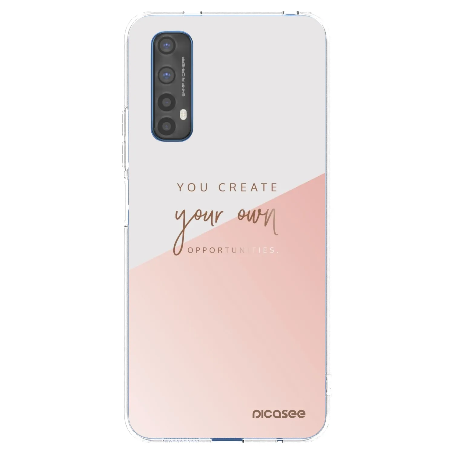 Picasee silikonový průhledný obal pro Realme 7 - Vytvoř si svou vlastní příležitost