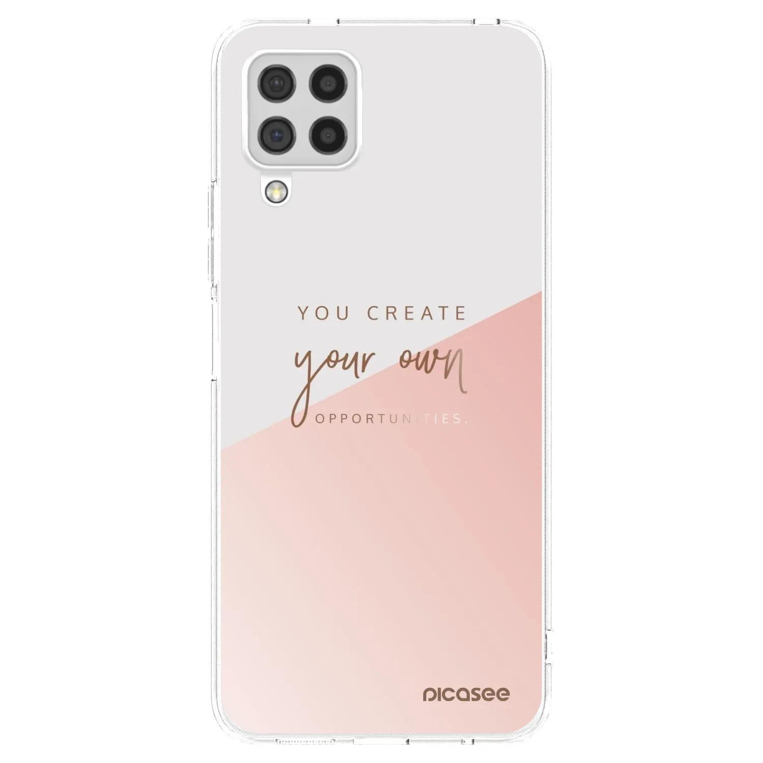 Picasee silikonový průhledný obal pro Samsung Galaxy A22 A225F 4G - You create your own opportunities