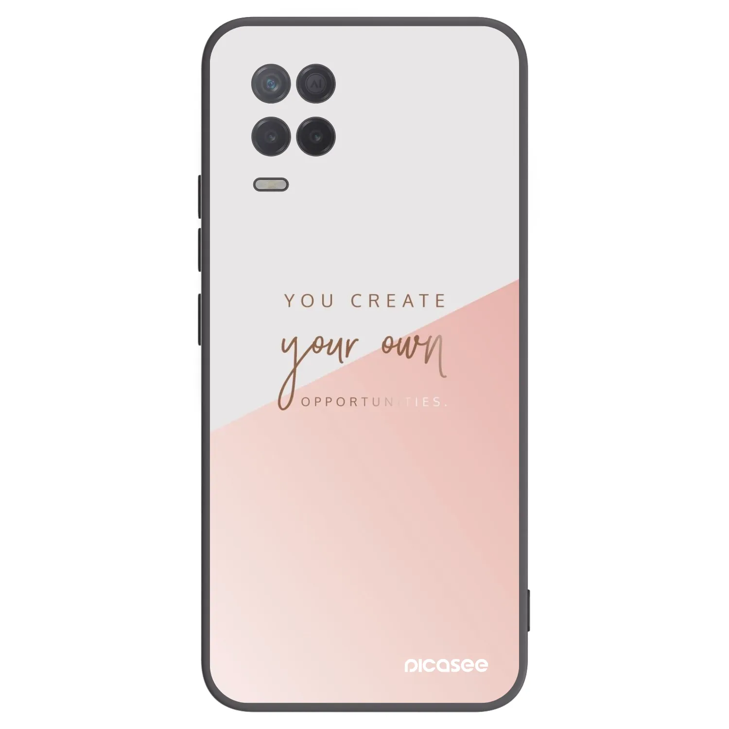 Picasee silikonový černý obal pro Realme 8 5G - You create your own opportunities