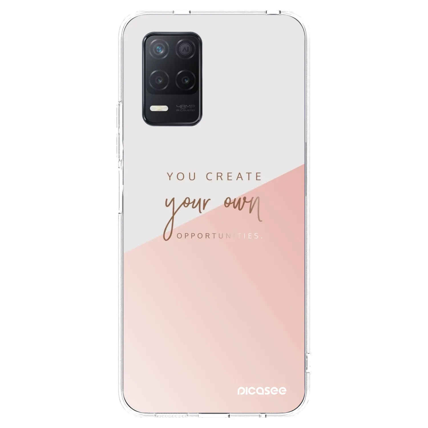 Picasee silikonový průhledný obal pro Realme 8 5G - You create your own opportunities