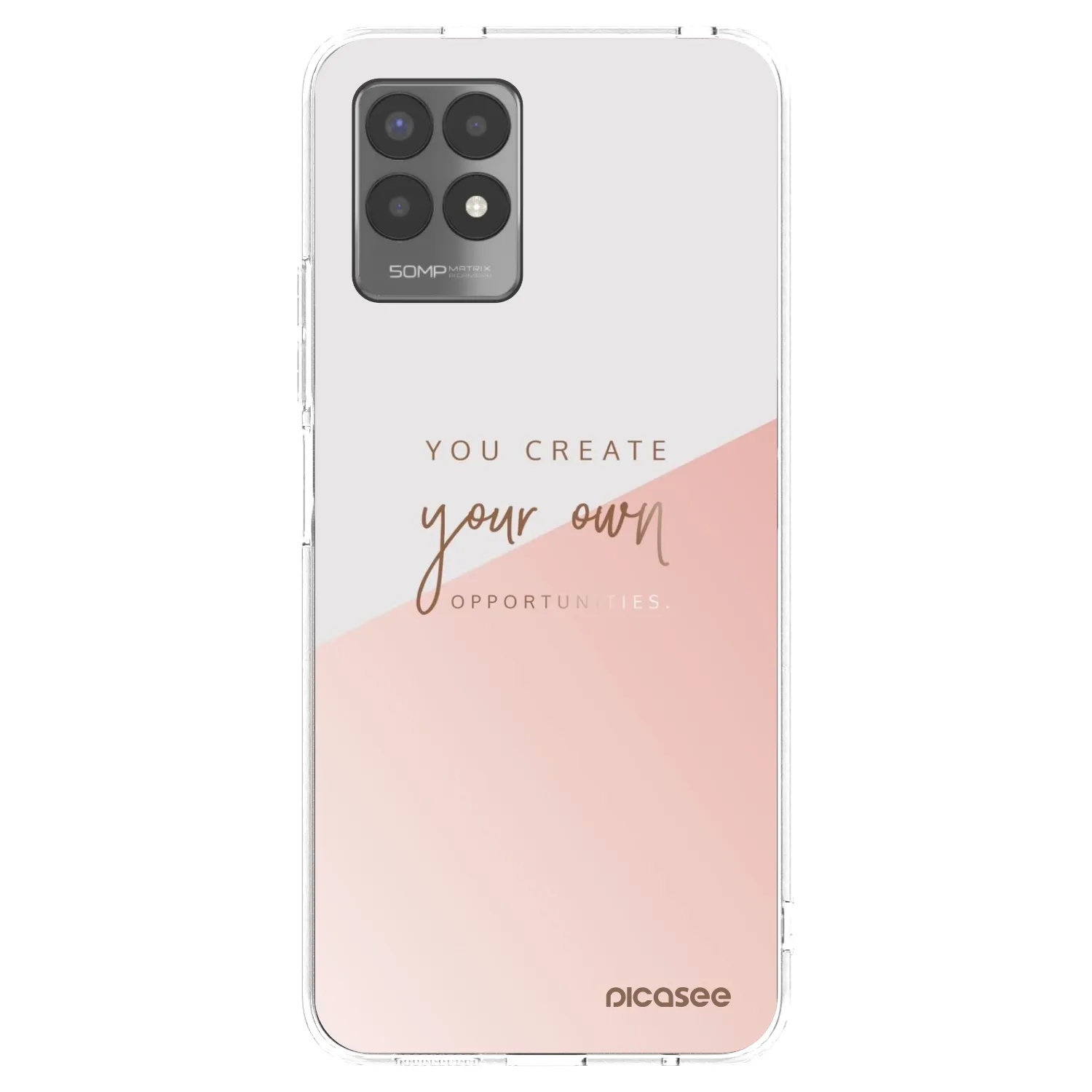 Picasee silikonový průhledný obal pro Realme 8i - Vytvoř si svou vlastní příležitost