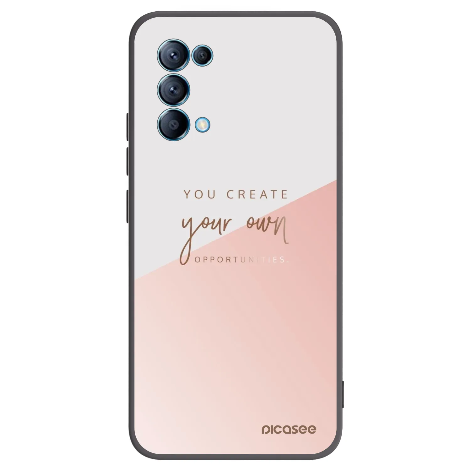 Picasee silikonový černý obal pro OPPO Reno 5 5G - Vytvoř si svou vlastní příležitost