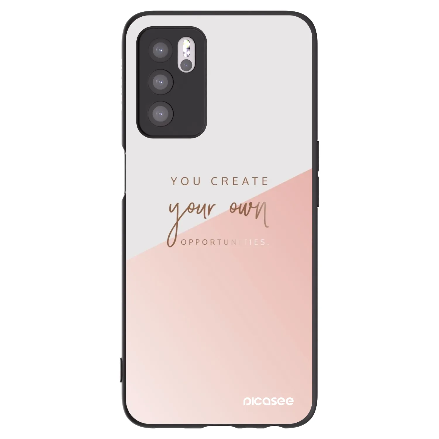 Picasee silikonový černý obal pro OPPO A16s - You create your own opportunities