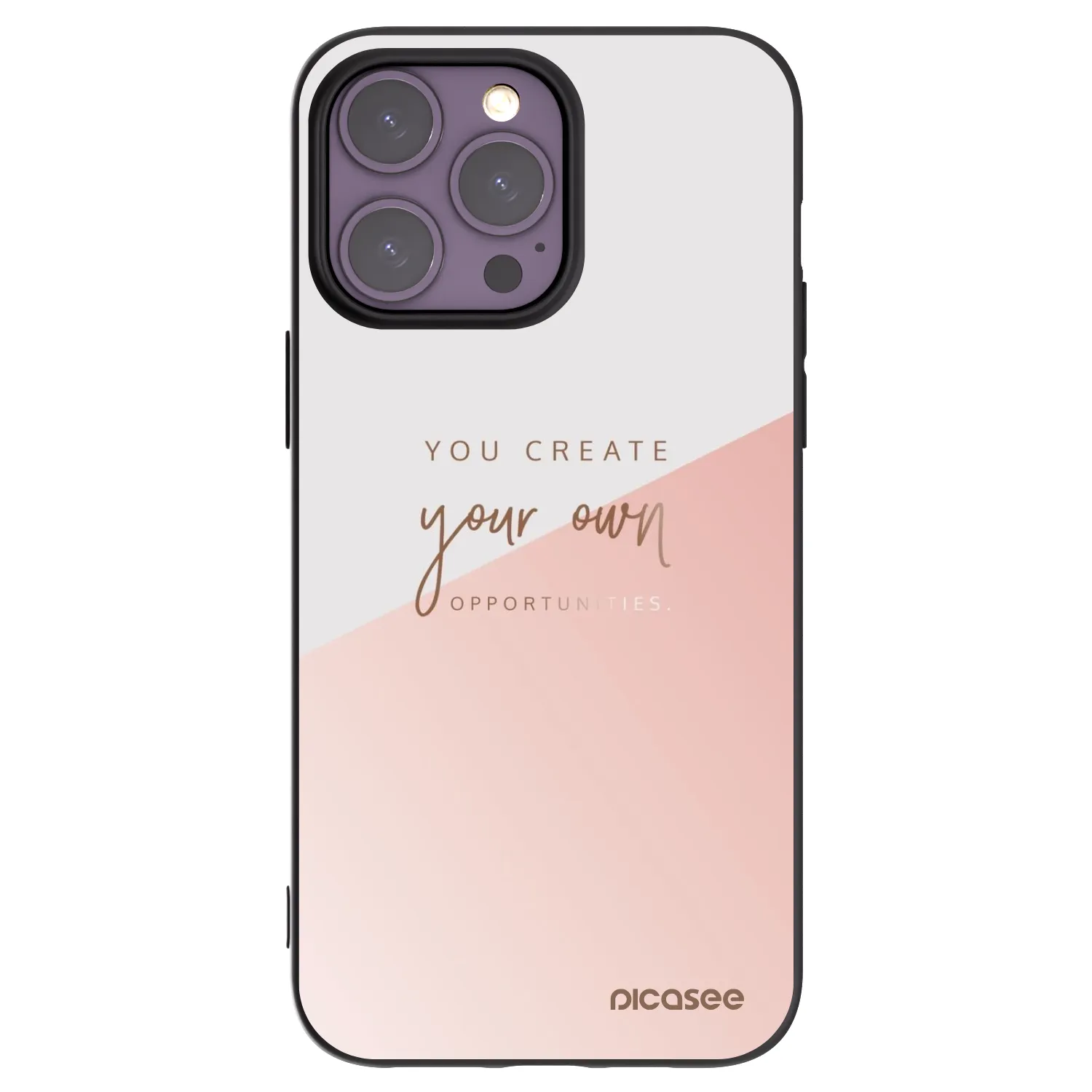 Picasee silikonový černý obal pro Apple iPhone 14 Pro Max - Vytvoř si svou vlastní příležitost