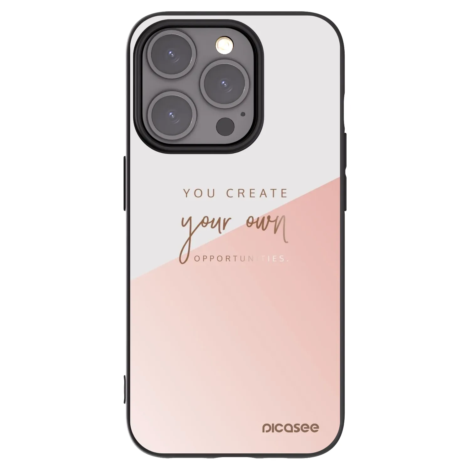 Picasee silikonový černý obal pro Apple iPhone 15 Pro - Vytvoř si svou vlastní příležitost