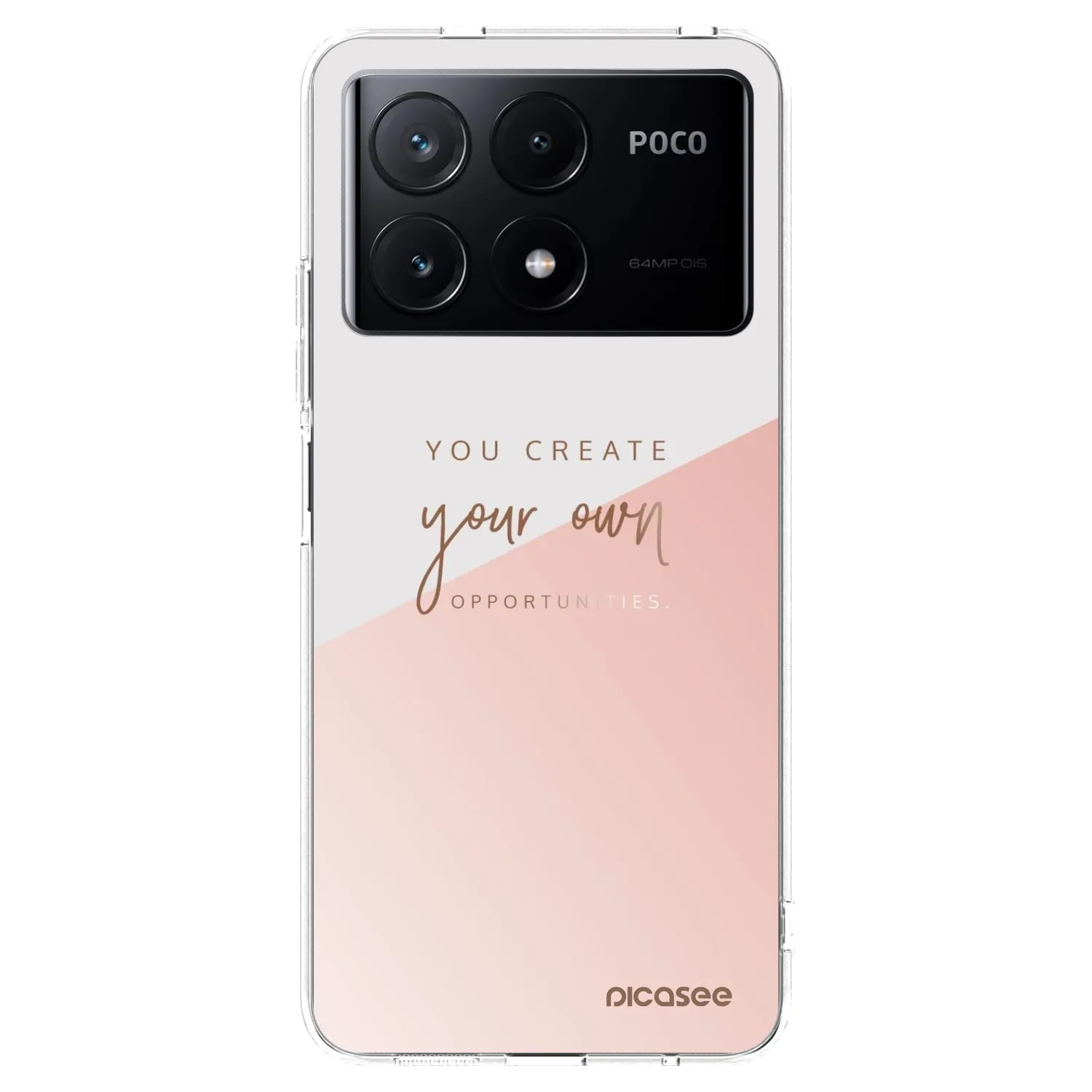 Picasee silikonový průhledný obal pro Xiaomi Poco X6 Pro - Vytvoř si svou vlastní příležitost