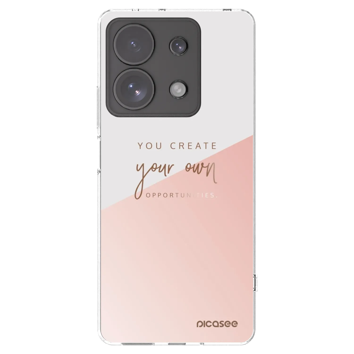 Picasee silikonový průhledný obal pro Xiaomi Redmi Note 13 Pro 4G - Vytvoř si svou vlastní příležitost