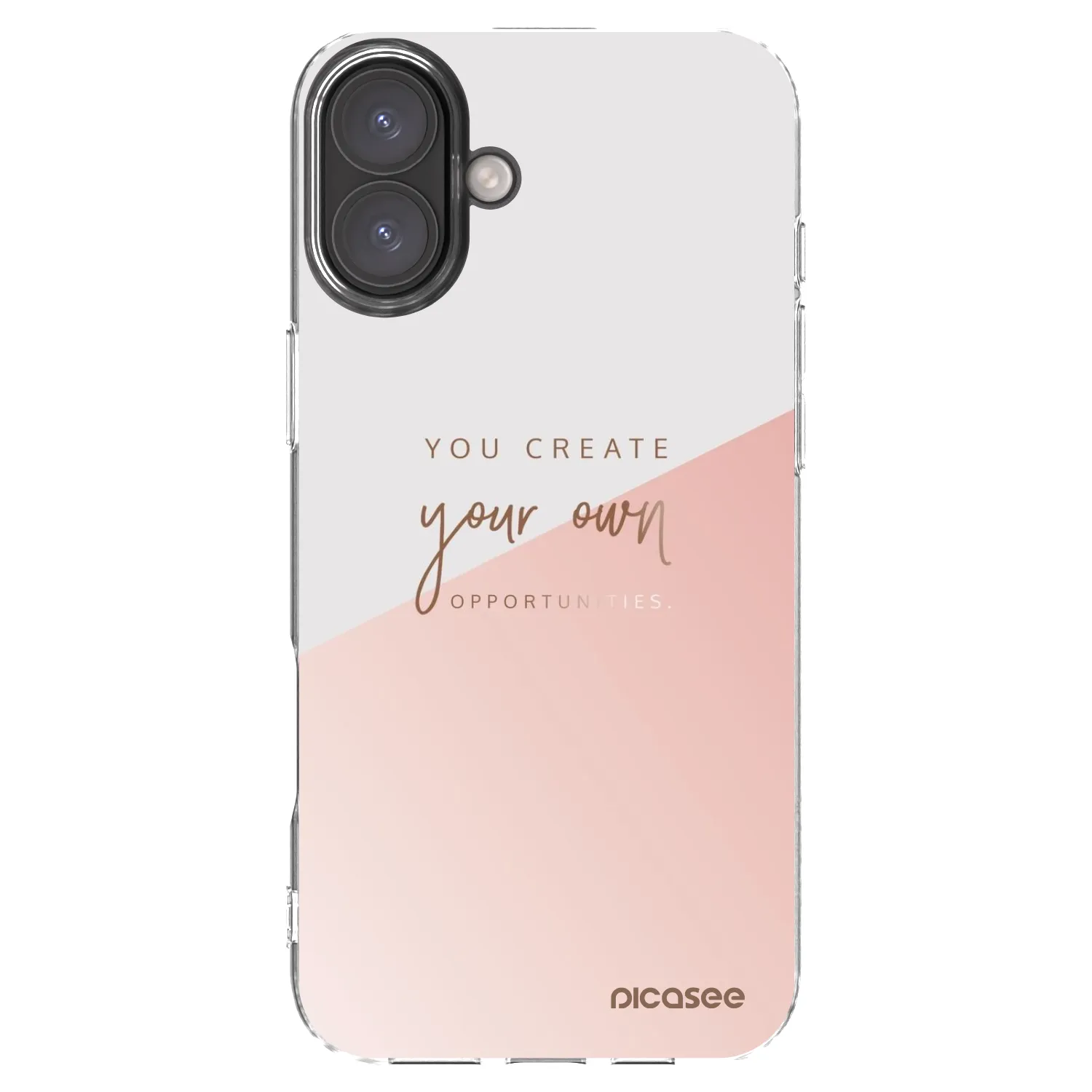 Picasee silikonový průhledný obal pro Apple iPhone 16 Plus - You create your own opportunities
