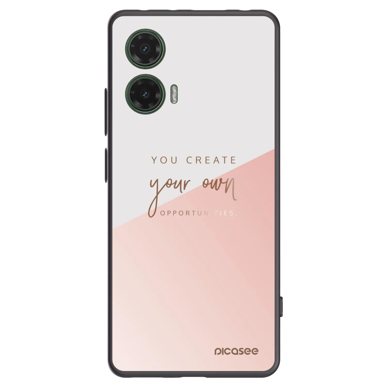 Picasee silikonový černý obal pro Motorola Moto G35 5G - Vytvoř si svou vlastní příležitost