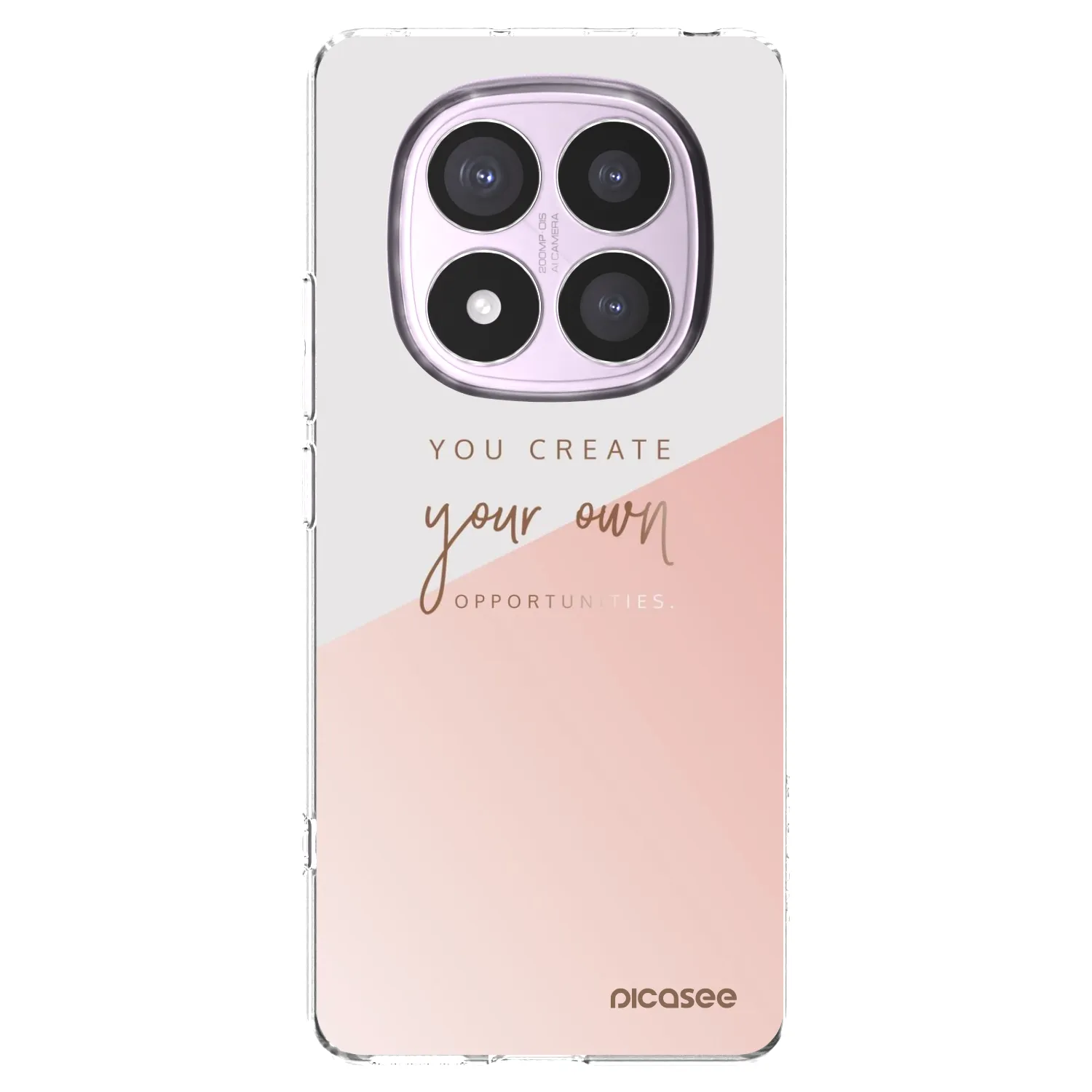 Picasee silikonový průhledný obal pro Xiaomi Redmi Note 14 Pro 4G - Vytvoř si svou vlastní příležitost
