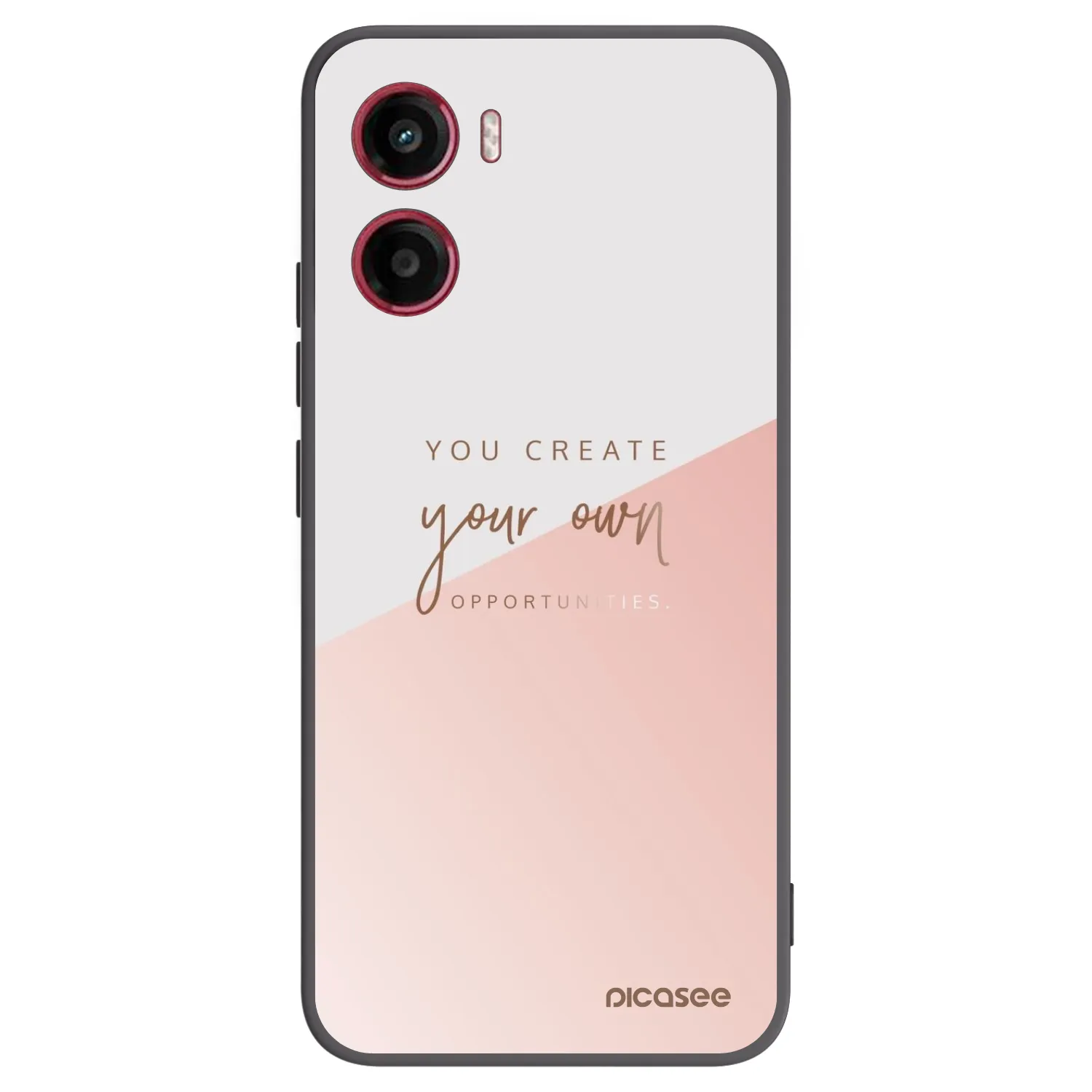 Picasee silikonový černý obal pro Motorola Moto G05 - You create your own opportunities