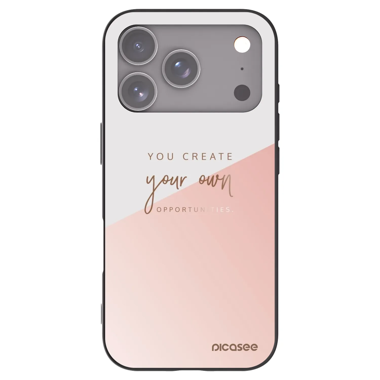 Picasee silikonový černý obal pro Apple iPhone 17 Pro - Vytvoř si svou vlastní příležitost