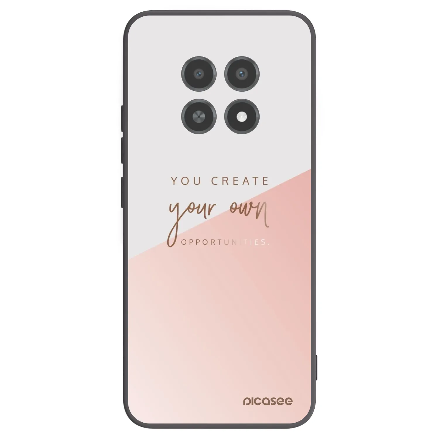 Picasee silikonový černý obal pro Realme 12X - Vytvoř si svou vlastní příležitost