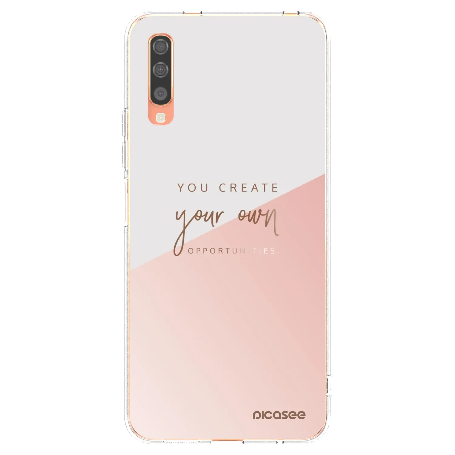 Picasee silikonový průhledný obal pro Samsung Galaxy A70 A705F - Vytvoř si svou vlastní příležitost