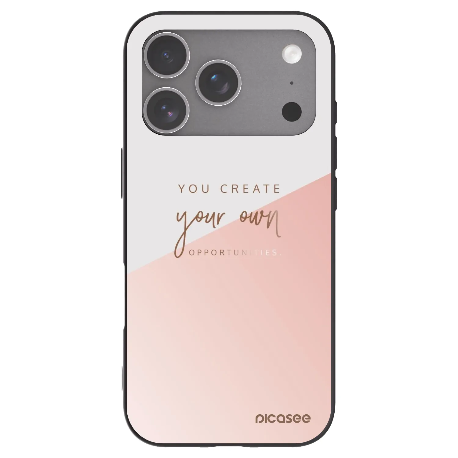Picasee silikonový černý obal pro Apple iPhone 18 Pro - You create your own opportunities