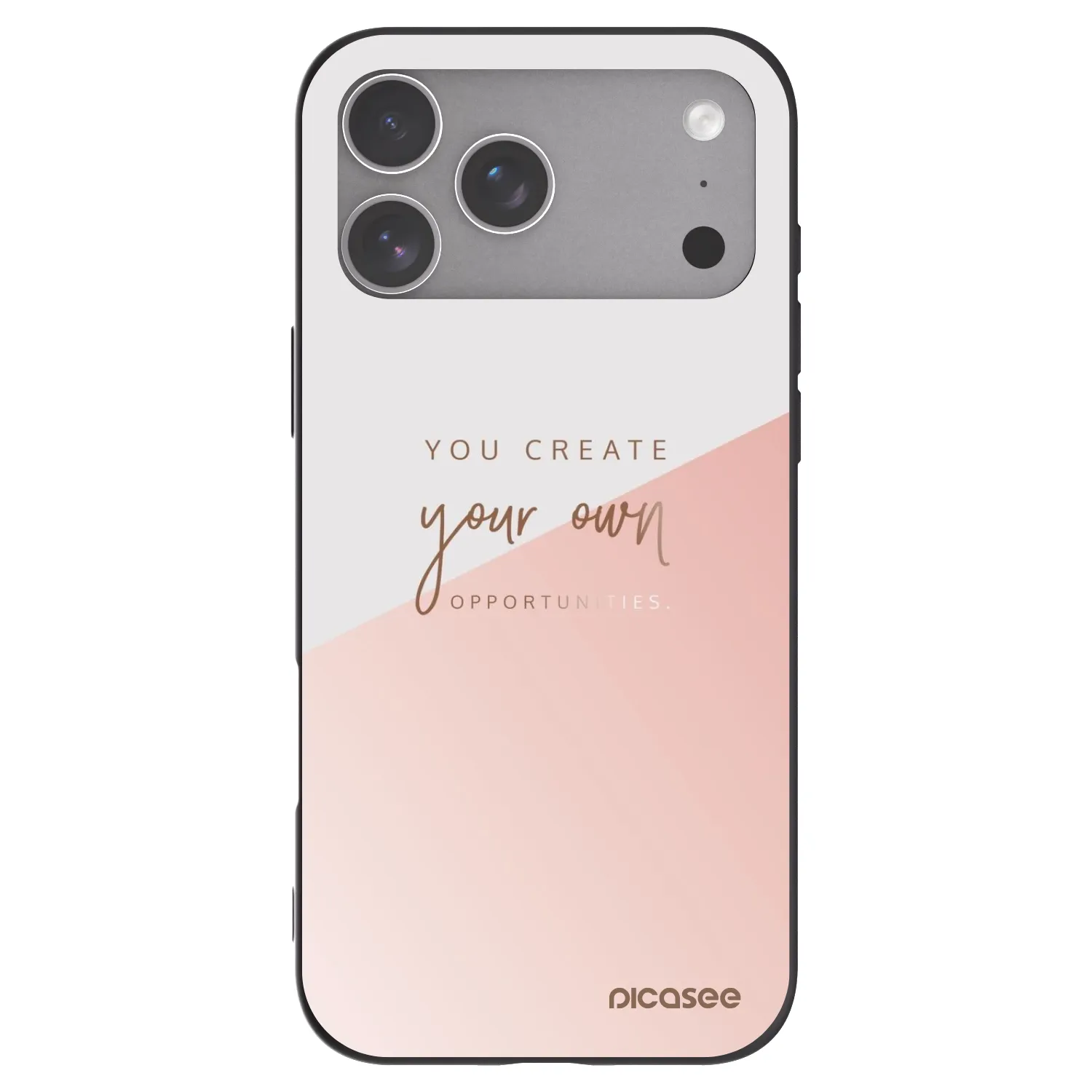 Picasee silikonový černý obal pro Apple iPhone 18 Pro Max - You create your own opportunities