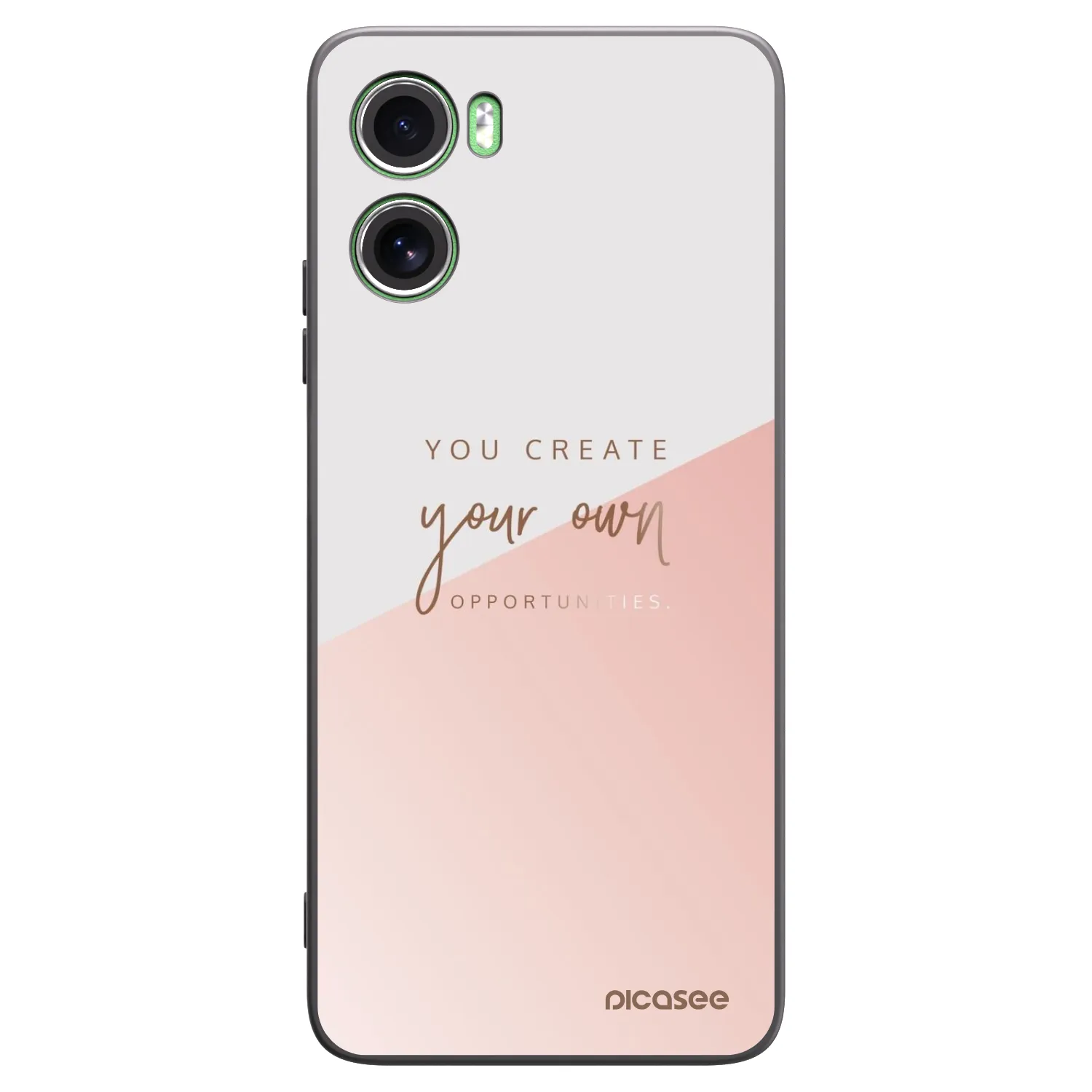 Picasee silikonový černý obal pro Motorola Moto G06 - You create your own opportunities