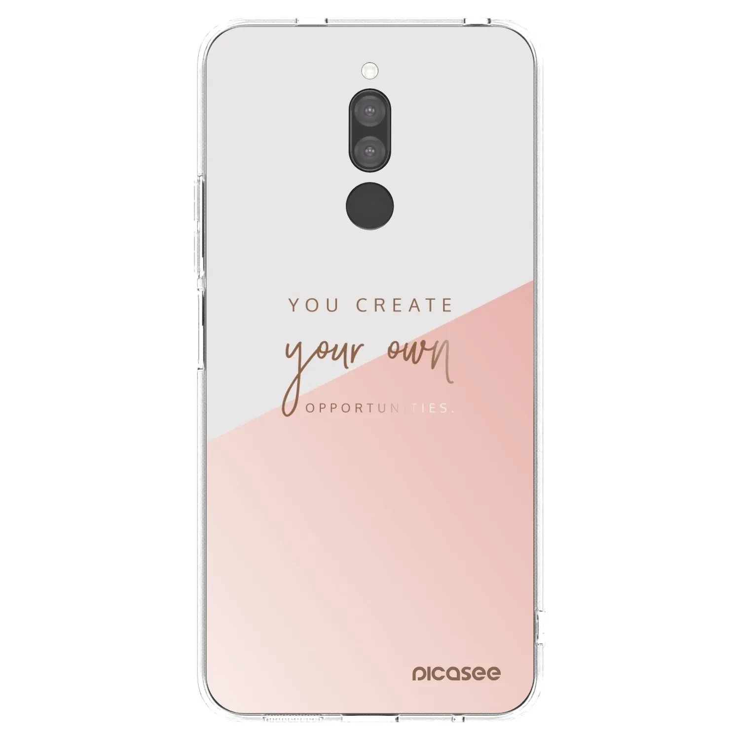 Picasee silikonový průhledný obal pro Xiaomi Redmi 8 - Vytvoř si svou vlastní příležitost