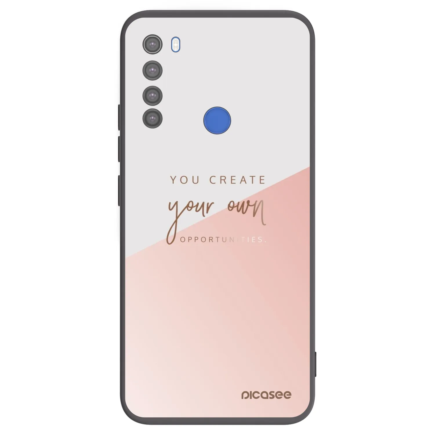 Picasee silikonový černý obal pro Xiaomi Redmi Note 8T - Vytvoř si svou vlastní příležitost
