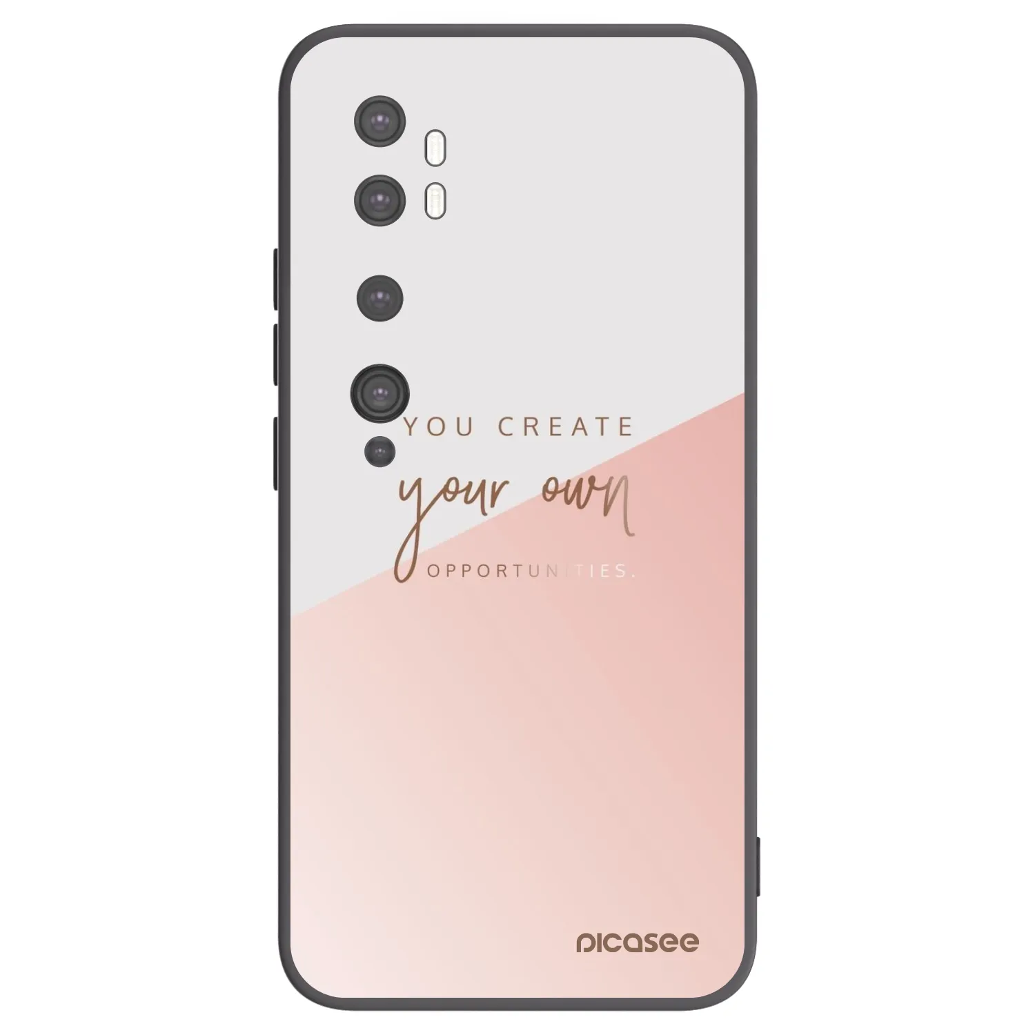 Picasee silikonový černý obal pro Xiaomi Mi Note 10 (Pro) - Vytvoř si svou vlastní příležitost