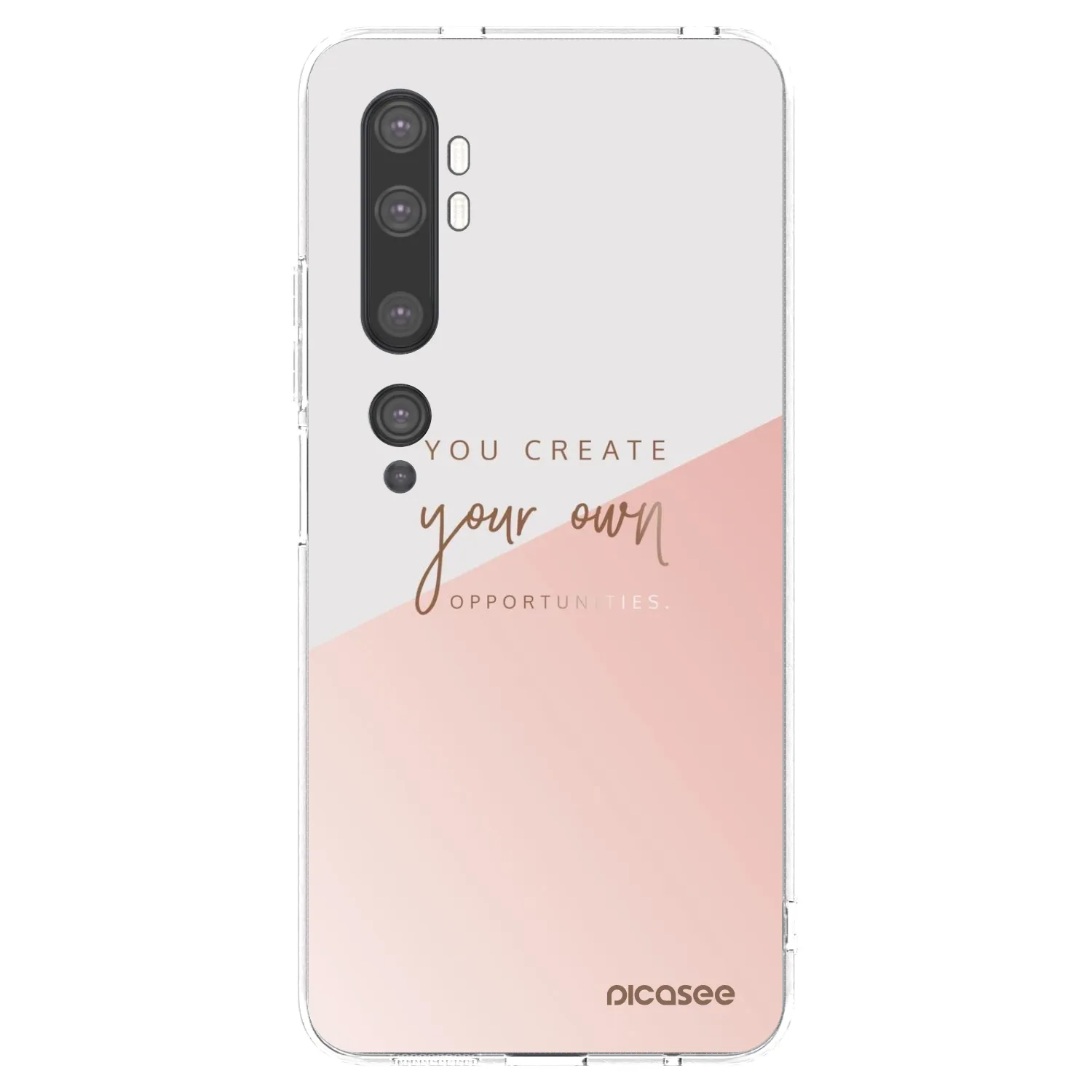 Picasee silikonový průhledný obal pro Xiaomi Mi Note 10 (Pro) - Vytvoř si svou vlastní příležitost
