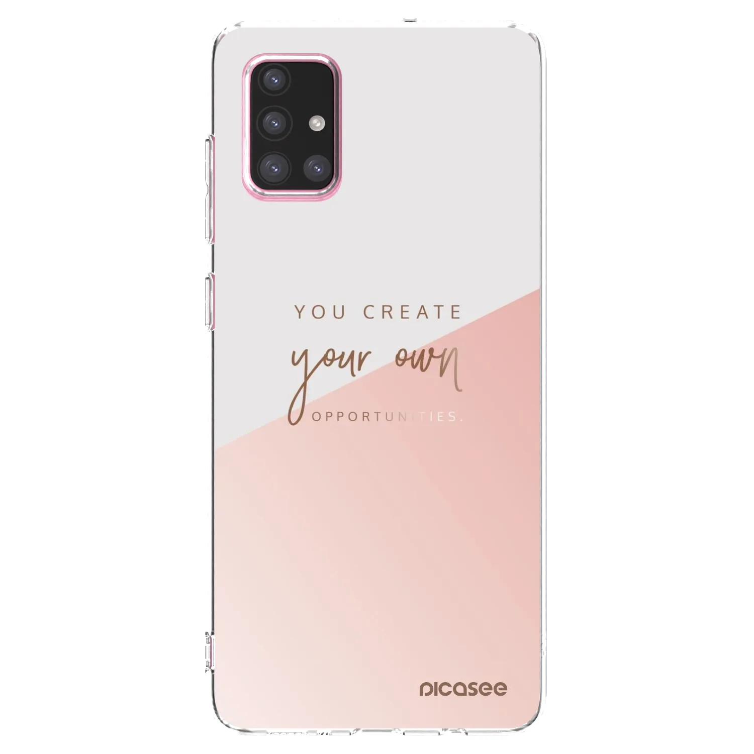 Picasee silikonový průhledný obal pro Samsung Galaxy A71 A715F - Vytvoř si svou vlastní příležitost