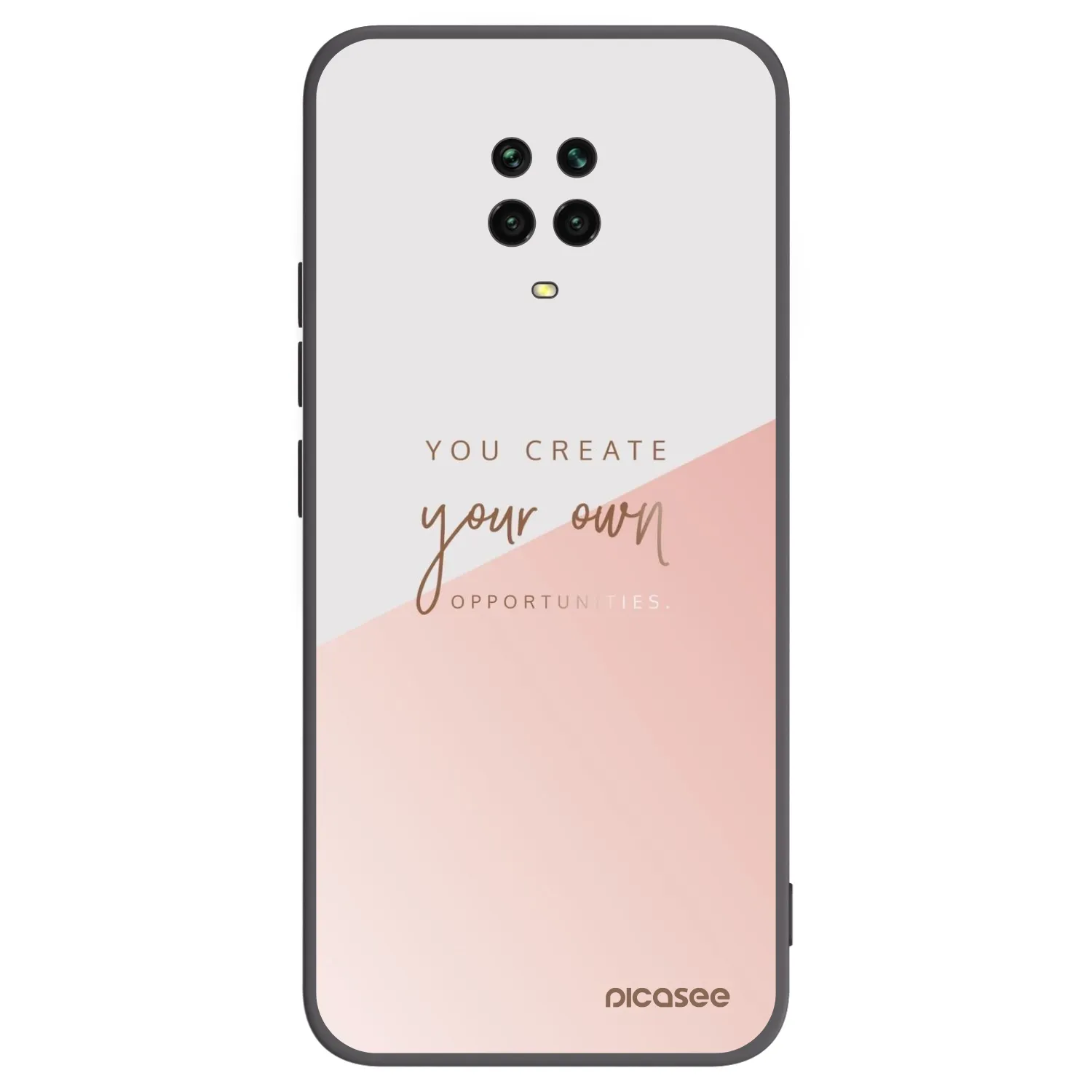 Picasee silikonový černý obal pro Xiaomi Redmi Note 9 Pro - Vytvoř si svou vlastní příležitost