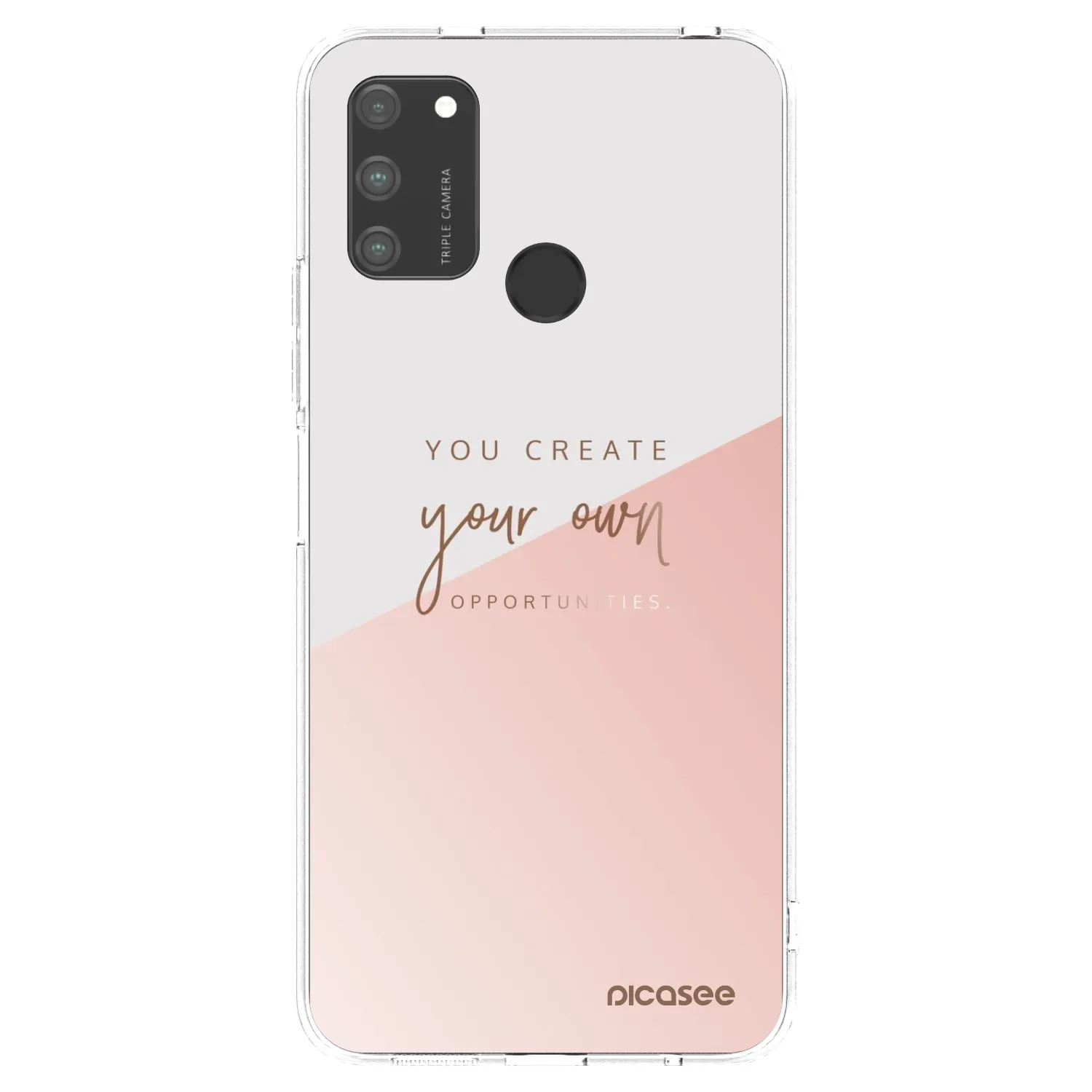 Picasee silikonový průhledný obal pro Honor 9A - Vytvoř si svou vlastní příležitost