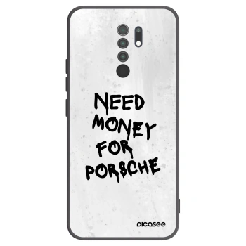 Picasee silikonový černý obal pro Xiaomi Redmi 9 - White Dollar