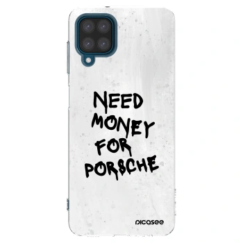 Picasee silikonový průhledný obal pro Samsung Galaxy A12 A125F - White Dollar