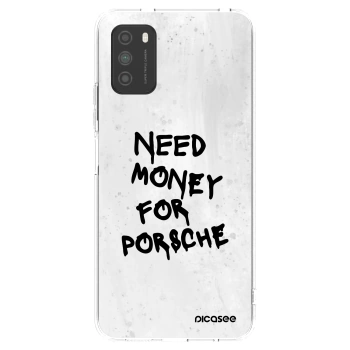 Picasee silikonový průhledný obal pro Xiaomi Poco M3 - White Dollar