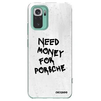 Picasee silikonový průhledný obal pro Xiaomi Redmi Note 10 Pro - White Dollar