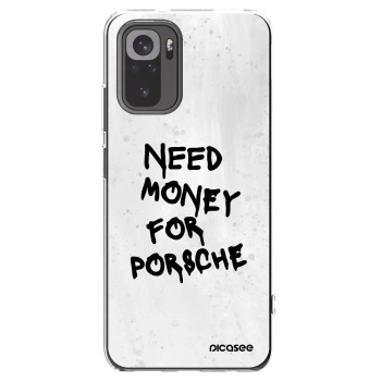 Picasee silikonový průhledný obal pro Xiaomi Redmi Note 10S - White Dollar