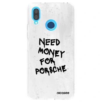 Picasee silikonový průhledný obal pro Huawei P20 Lite - White Dollar