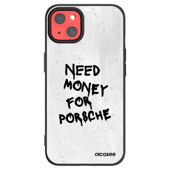 Picasee silikonový černý obal pro Apple iPhone 13 - White Dollar