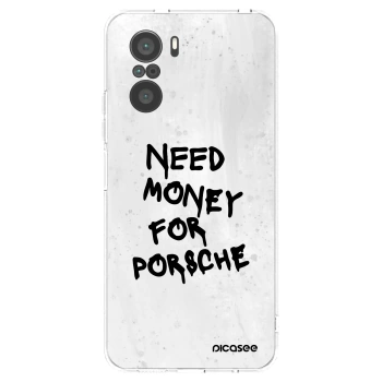 Picasee silikonový průhledný obal pro Xiaomi Poco F3 - White Dollar