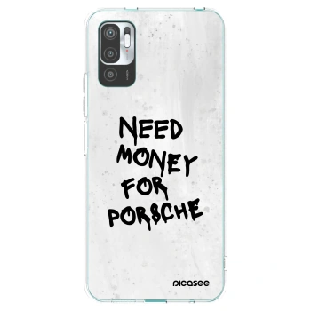 Picasee silikonový průhledný obal pro Xiaomi Redmi Note 10 5G - White Dollar