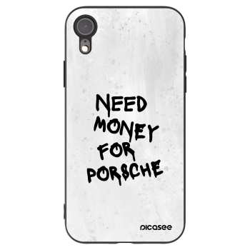 Picasee silikonový černý obal pro Apple iPhone XR - White Dollar