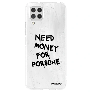 Picasee silikonový průhledný obal pro Samsung Galaxy A22 A225F 4G - White Dollar