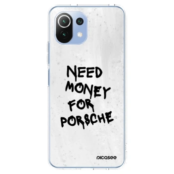 Picasee silikonový průhledný obal pro Xiaomi 11 Lite 5G NE - White Dollar