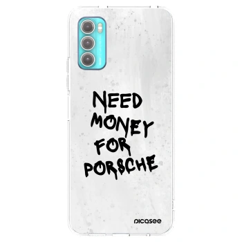 Picasee silikonový průhledný obal pro Motorola Moto G60 - White Dollar