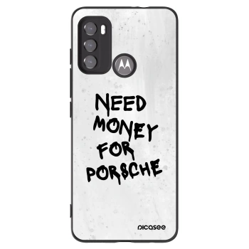 Picasee silikonový černý obal pro Motorola Moto G60 - White Dollar