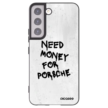 Picasee silikonový černý obal pro Samsung Galaxy S22 5G - White Dollar