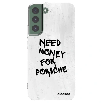Picasee silikonový průhledný obal pro Samsung Galaxy S22+ 5G - White Dollar