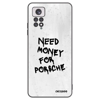 Picasee silikonový černý obal pro Xiaomi Redmi Note 11 - White Dollar