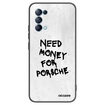 Picasee silikonový černý obal pro OPPO Reno 5 5G - White Dollar