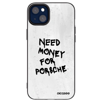 Picasee silikonový černý obal pro Apple iPhone 14 Plus - White Dollar