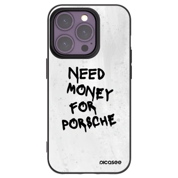 Picasee silikonový černý obal pro Apple iPhone 14 Pro - White Dollar
